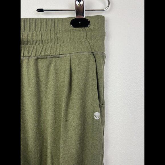 Senita Athletics Easy Going Joggers Olive Green Drawstring Pockets ~ Size M - Picture 3 of 8